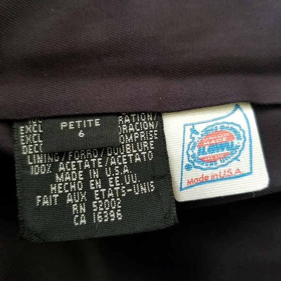 Liz Claiborne Captains Navy Blue Jacket Petite - Picture 4 of 8